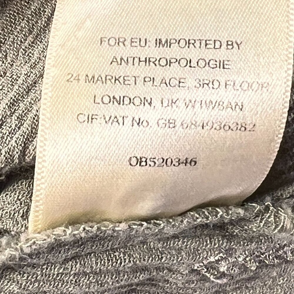 Anthropologie Vanessa Virginia Sleeveless Top Button Down Metallic Embroidery 8 - Picture 7 of 11